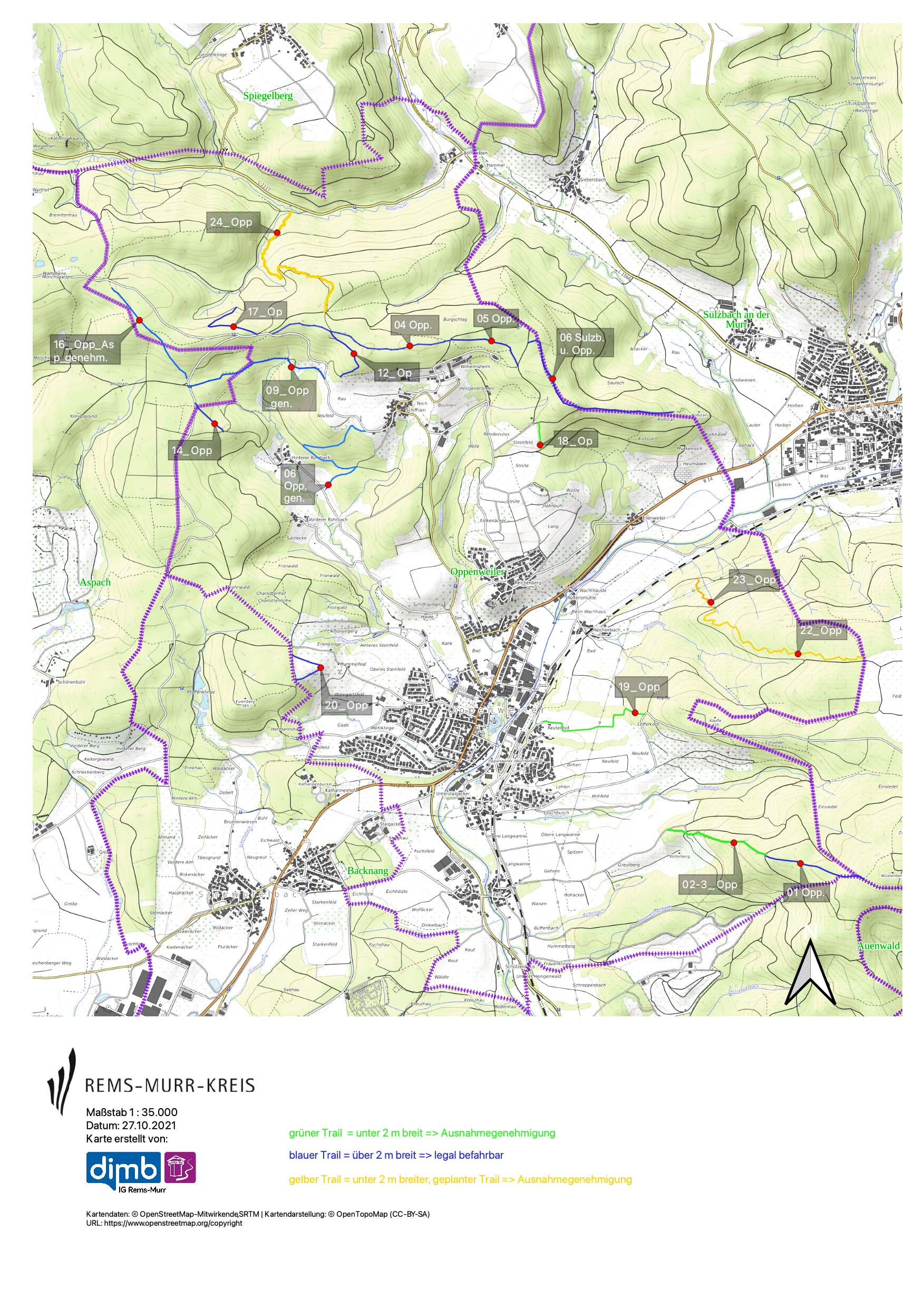 Genehmigungskarte_MTB Trails_Oppenweiler